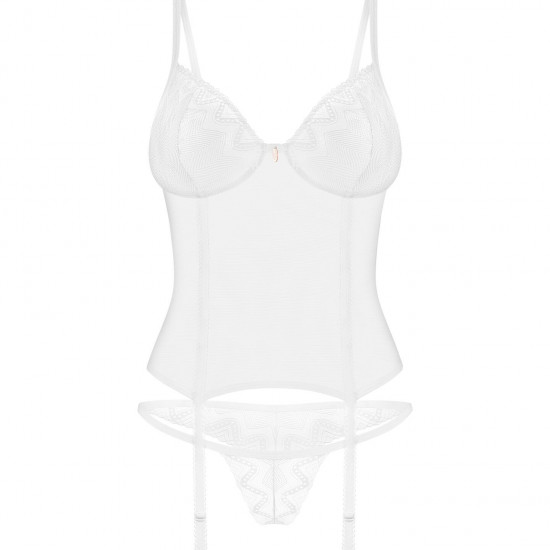 Корсет Obsessive Alissium corset & thong M/L (м'ята упаковка!!!) Корсет Obsessive Alissium corset & thong M/L (м'ята упаковка!!!)