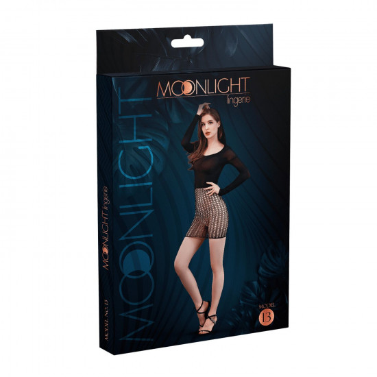 Еротична сукня Moonlight Model 13 XS-L Black (м'ята упаковка!!!) Еротична сукня Moonlight Model 13 XS-L Black (м'ята упаковка!!!)