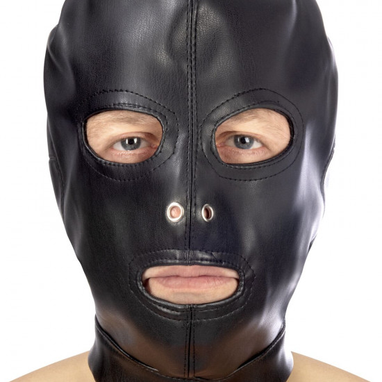 Капюшон для БДСМ з відкритими очима і ротом Fetish Tentation Open mouth and eyes BDSM hood Капюшон для БДСМ з відкритими очима і ротом Fetish Tentation Open mouth and eyes BDSM hood
