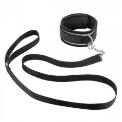 Фіксатор для рук і шиї з повідцем Fetish Tentation Submission bar with handcuffs and collar