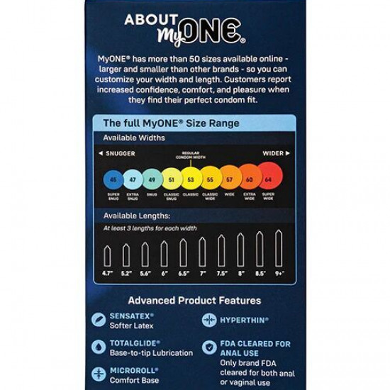 Презервативи MyONE Super Snug 10 шт, картонна коробка (м'ята упаковка!!!) Презервативи MyONE Super Snug 10 шт, картонна коробка (м'ята упаковка!!!)