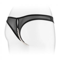 Трусики з перлинами і доступом Fashion Secret Sophie Black