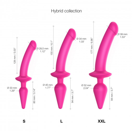 Анальна пробка з дилдо Strap-On-Me SWITCH PLUG-IN SEMI-REALISTIC DILDO FUCHSIA - L (м'ята упаковка) Анальна пробка з дилдо Strap-On-Me SWITCH PLUG-IN SEMI-REALISTIC DILDO FUCHSIA - L (м'ята упаковка)