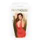Мінісукня Penthouse - Heart Rob Red L/XL, хомут, глибоке декольте, мініатюрні стрінги Мінісукня Penthouse - Heart Rob Red L/XL, хомут, глибоке декольте, мініатюрні стрінги