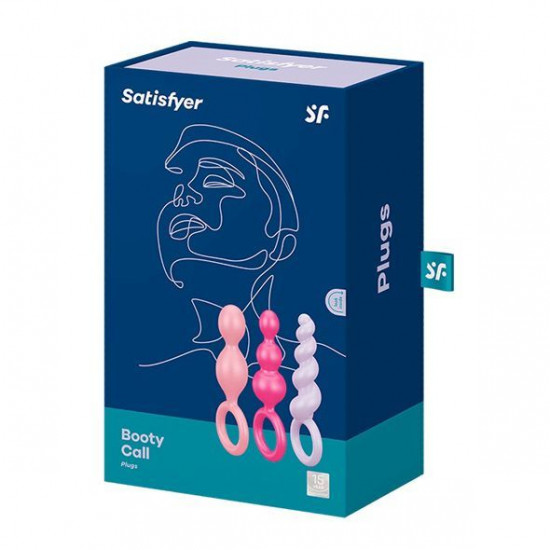 Набор анальных игрушек Satisfyer Plugs colored (set of 3) - Booty Call (мятая упаковка!!!) Набор анальных игрушек Satisfyer Plugs colored (set of 3) - Booty Call (мятая упаковка!!!)