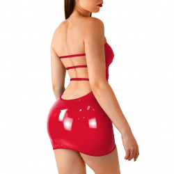 Сексуальна вінілова сукня Art of Sex - Jaklin, розмір L-2XL, колір червоний