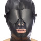 Капюшон для БДСМ зі знімною маскою Fetish Tentation BDSM hood in leatherette with removable mask Капюшон для БДСМ зі знімною маскою Fetish Tentation BDSM hood in leatherette with removable mask