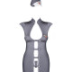 Эротический костюм стюардессы Obsessive Stewardess 3 pcs grey S/M (мятая упаковка!!!)