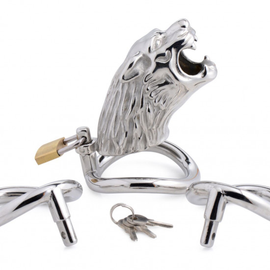 Клітка для члена Master Series Tiger King Cock Cage With Lock (м'ята упаковка!!!) Клітка для члена Master Series Tiger King Cock Cage With Lock (м'ята упаковка!!!)