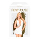 Мінісукня з відкритою спиною та стрінгами Penthouse - Earth-Shaker White L/XL Мінісукня з відкритою спиною та стрінгами Penthouse - Earth-Shaker White L/XL