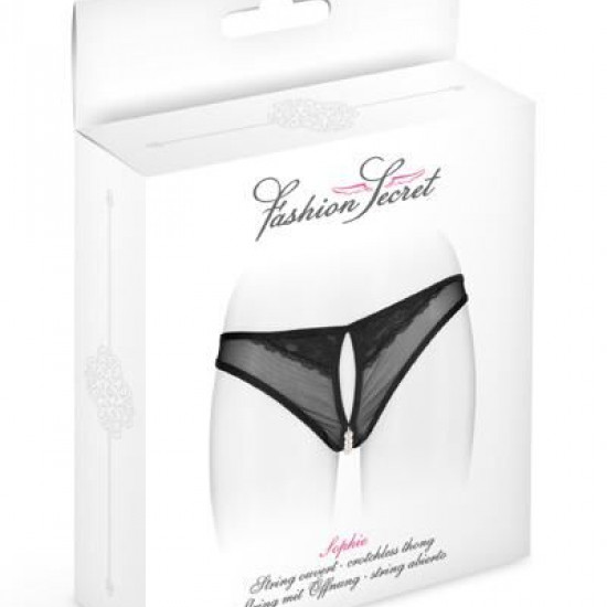 Трусики з перлинами і доступом Fashion Secret Sophie Black Трусики з перлинами і доступом Fashion Secret Sophie Black