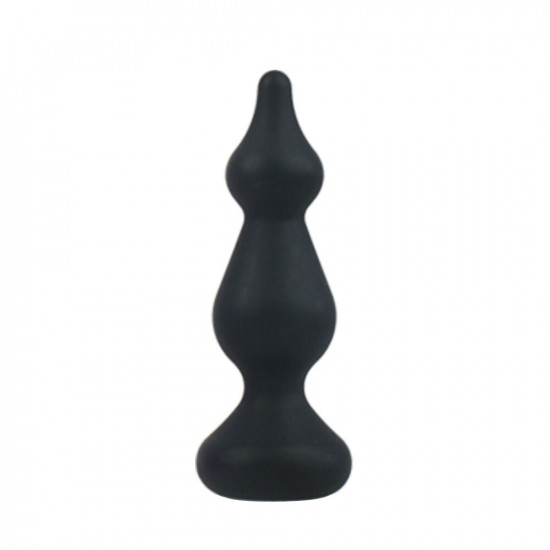 Анальна пробка Adrien Lastic Amuse Mini Black (S) з двома переходами, макс. діаметр 3 см Анальна пробка Adrien Lastic Amuse Mini Black (S) з двома переходами, макс. діаметр 3 см