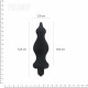 Анальна пробка з вібрацією Adrien Lastic Bullet Amuse Black, макс. діаметр 3,9 см Анальна пробка з вібрацією Adrien Lastic Bullet Amuse Black, макс. діаметр 3,9 см