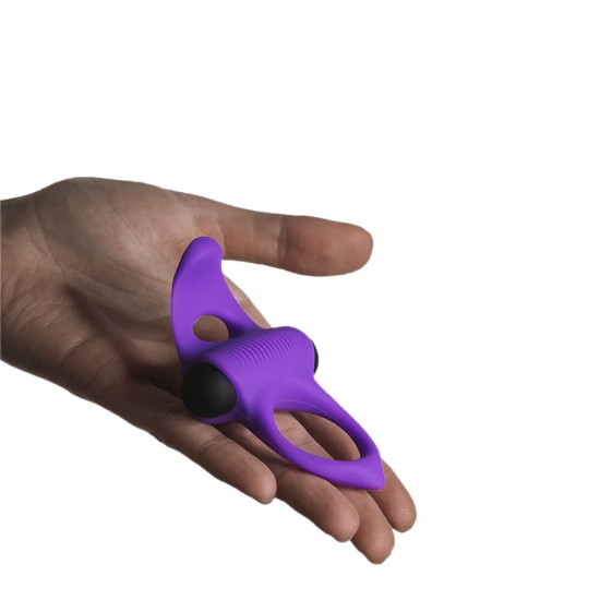 Ерекційне віброкільце Adrien Lastic Lingus MAX Violet з язичком для стимуляції клітора Ерекційне віброкільце Adrien Lastic Lingus MAX Violet з язичком для стимуляції клітора