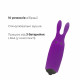 Вибропуля Adrien Lastic Pocket Vibe Rabbit Purple со стимулирующими ушками