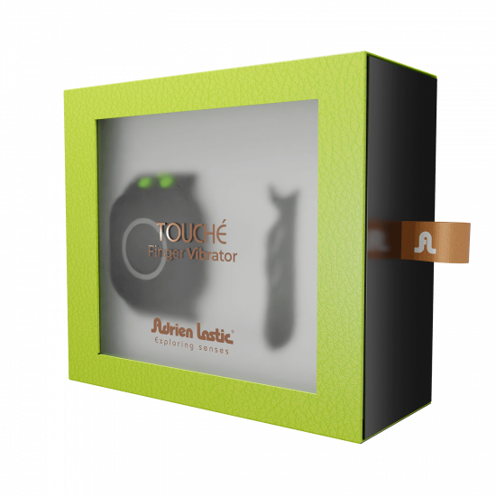 Вібратор на палець Adrien Lastic Touche (L) для глибокої стимуляції з пультом керування на руці Вібратор на палець Adrien Lastic Touche (L) для глибокої стимуляції з пультом керування на руці