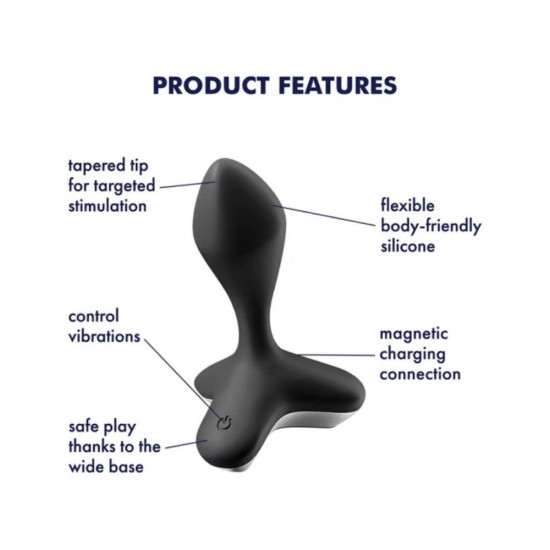 Анальна пробка з вібрацією Satisfyer Game Changer Black Анальна пробка з вібрацією Satisfyer Game Changer Black