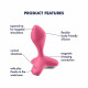 Анальна пробка з вібрацією Satisfyer Game Changer Pink Анальна пробка з вібрацією Satisfyer Game Changer Pink