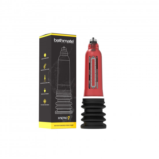 Гидропомпа Bathmate Hydro 7 Red, для члена длиной от 12,5 до 18 см, диаметр до 5 см