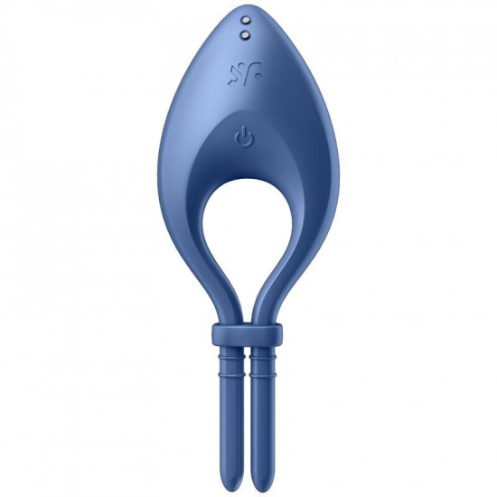 Ерекційне смарт-віброкільце ласо з регулюванням розміру Satisfyer Bullseye Blue Ерекційне смарт-віброкільце ласо з регулюванням розміру Satisfyer Bullseye Blue