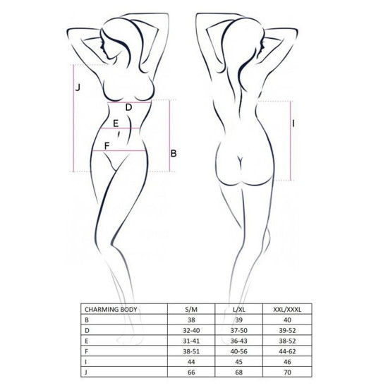 Боді CHARMING BODY black XXL/XXXL- Passion Боді CHARMING BODY black XXL/XXXL- Passion