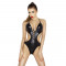 Боді монокіні під латекс Passion JEAN BODY S/M, black