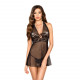Прозора сорочка приталена TARANEE CHEMISE black S/M - Passion, трусики Прозора сорочка приталена TARANEE CHEMISE black S/M - Passion, трусики