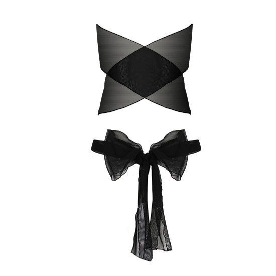Комплект білизни AMORE SET black - Passion: стрінги і ліф у вигляді подарункової стрічки з бантом Комплект білизни AMORE SET black - Passion: стрінги і ліф у вигляді подарункової стрічки з бантом