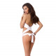 Комплект білизни AMORE SET white - Passion: стрінги і ліф у вигляді подарункової стрічки з бантом Комплект білизни AMORE SET white - Passion: стрінги і ліф у вигляді подарункової стрічки з бантом
