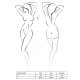 Комплект білизни GIANA BIKINI white L/XL Passion: напівпрозорі ліф і трусики з бантиками Комплект білизни GIANA BIKINI white L/XL Passion: напівпрозорі ліф і трусики з бантиками