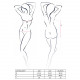 Боді монокіні з відкритими грудьми JUSTINA BODY black S/M - Passion Боді монокіні з відкритими грудьми JUSTINA BODY black S/M - Passion