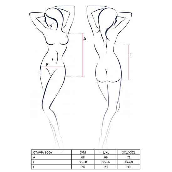 Боді монокіні з глибоким декольте OTAVIA BODY black L/XL Passion Боді монокіні з глибоким декольте OTAVIA BODY black L/XL Passion