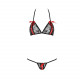 Комплект білизни MELISSA BIKINI black L/XL - Passion: ліф зі шнурівкою і трусики стрінги Комплект білизни MELISSA BIKINI black L/XL - Passion: ліф зі шнурівкою і трусики стрінги