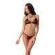 Комплект білизни MELISSA BIKINI black L/XL - Passion: ліф зі шнурівкою і трусики стрінги Комплект білизни MELISSA BIKINI black L/XL - Passion: ліф зі шнурівкою і трусики стрінги
