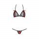 Комплект білизни MELISSA BIKINI black XXL/XXXL - Passion: ліф зі шнурівкою і трусики стрінги Комплект білизни MELISSA BIKINI black XXL/XXXL - Passion: ліф зі шнурівкою і трусики стрінги