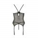 Корсет з пажами MELANIA CORSET black S/M - Passion, трусики, напівпрозорий Корсет з пажами MELANIA CORSET black S/M - Passion, трусики, напівпрозорий