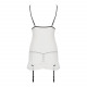 Сорочка прозора з пажами ORIHIME CHEMISE white L/XL - Passion, трусики, стрепи Сорочка прозора з пажами ORIHIME CHEMISE white L/XL - Passion, трусики, стрепи
