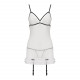 Сорочка прозора з пажами ORIHIME CHEMISE white XXL/XXXL - Passion, трусики, стрепи Сорочка прозора з пажами ORIHIME CHEMISE white XXL/XXXL - Passion, трусики, стрепи