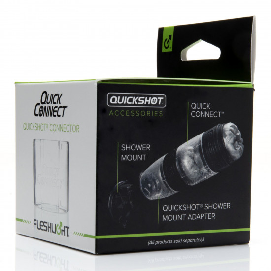 Адаптер Fleshlight Quickshot Quick Connect для з'єднання двох Квікшотов в одну іграшку Адаптер Fleshlight Quickshot Quick Connect для з'єднання двох Квікшотов в одну іграшку