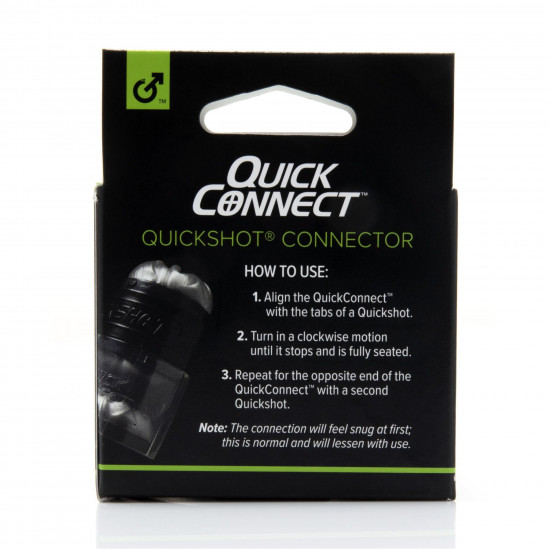Адаптер Fleshlight Quickshot Quick Connect для з'єднання двох Квікшотов в одну іграшку Адаптер Fleshlight Quickshot Quick Connect для з'єднання двох Квікшотов в одну іграшку