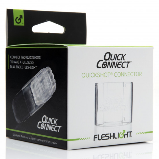 Адаптер Fleshlight Quickshot Quick Connect для з'єднання двох Квікшотов в одну іграшку Адаптер Fleshlight Quickshot Quick Connect для з'єднання двох Квікшотов в одну іграшку