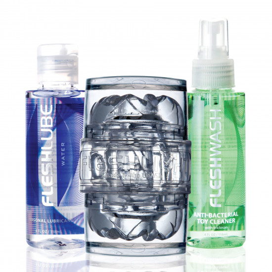 Мастурбатор Fleshlight Quickshot Vantage Value Pack: змазка і засіб для чищення Мастурбатор Fleshlight Quickshot Vantage Value Pack: змазка і засіб для чищення