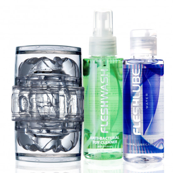 Мастурбатор Fleshlight Quickshot Vantage Value Pack: змазка і засіб для чищення Мастурбатор Fleshlight Quickshot Vantage Value Pack: змазка і засіб для чищення