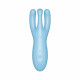 Кліторальний смарт вібратор Satisfyer Threesome 4 Blue з трьома пальчиками Кліторальний смарт вібратор Satisfyer Threesome 4 Blue з трьома пальчиками