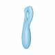 Кліторальний смарт вібратор Satisfyer Threesome 4 Blue з трьома пальчиками Кліторальний смарт вібратор Satisfyer Threesome 4 Blue з трьома пальчиками