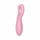 Кліторальний смарт вібратор Satisfyer Threesome 4 Pink з трьома пальчиками Кліторальний смарт вібратор Satisfyer Threesome 4 Pink з трьома пальчиками