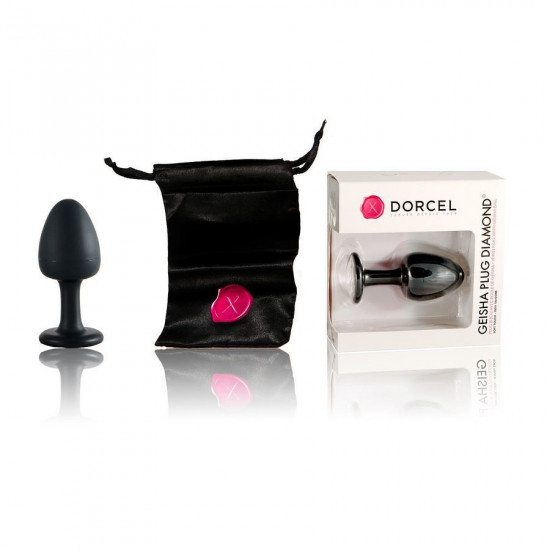 Анальна пробка Dorcel Geisha Plug Diamond M з кулькою всередині, створює вібрації, макс. діаметр 3,2 Анальна пробка Dorcel Geisha Plug Diamond M з кулькою всередині, створює вібрації, макс. діаметр 3,2