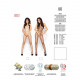 Бодістокінг Passion BS001 white, комбінезон, велика сітка Бодістокінг Passion BS001 white, комбінезон, велика сітка