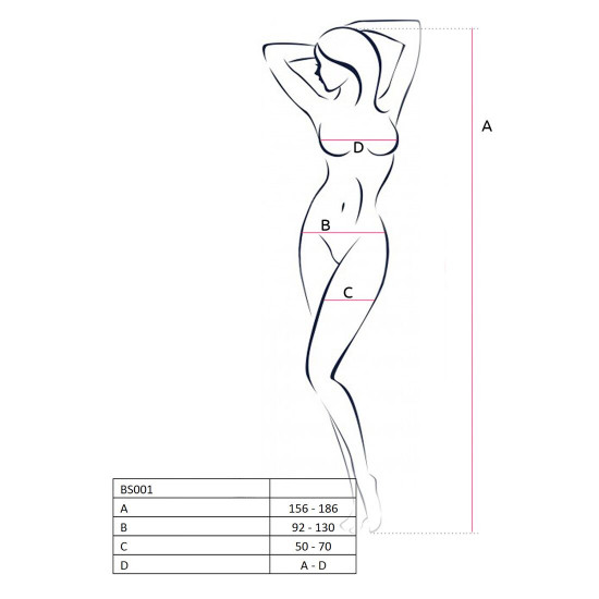 Бодістокінг Passion BS001 white, комбінезон, велика сітка Бодістокінг Passion BS001 white, комбінезон, велика сітка