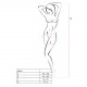 Бодістокінг Passion BS001 white, комбінезон, велика сітка Бодістокінг Passion BS001 white, комбінезон, велика сітка